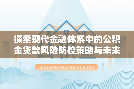长沙探索现代金融体系中的公积金贷款风险防控策略与未来发展趋势